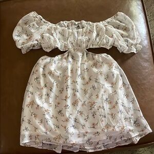 Floral Off-Shoulder Mini Dress